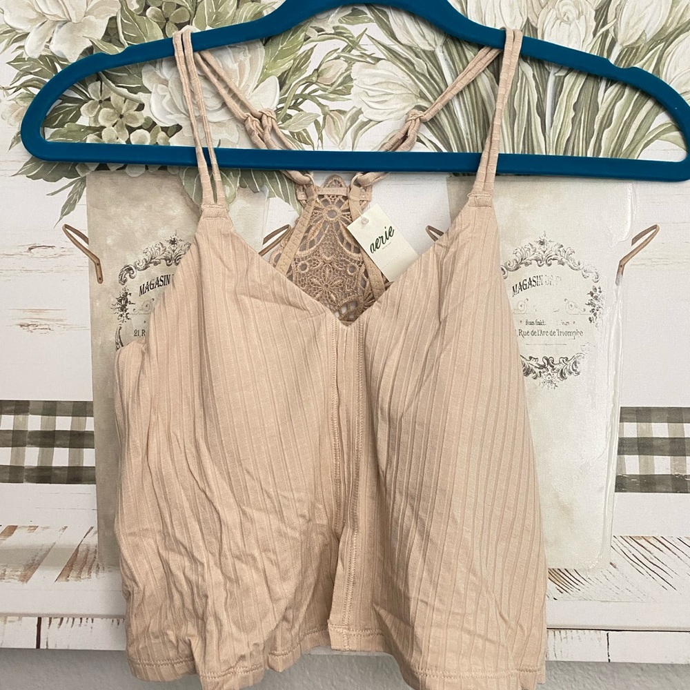New Aerie Lace Razorback Tank